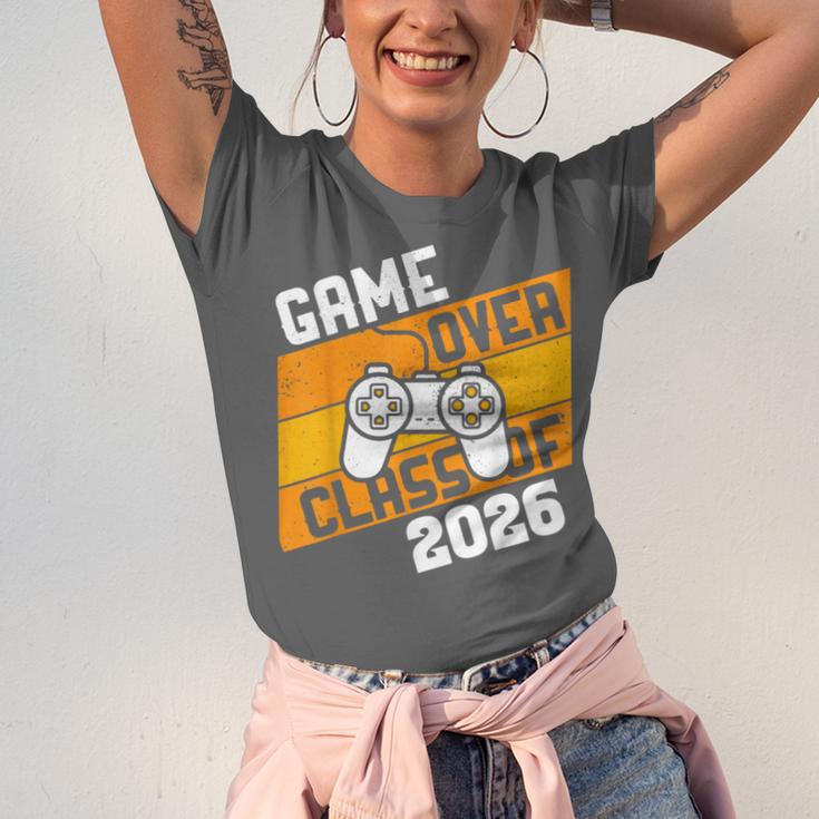 Graduation Video Gamer Game Over Class Of 2026 Senior Unisex Jersey T-Shirt