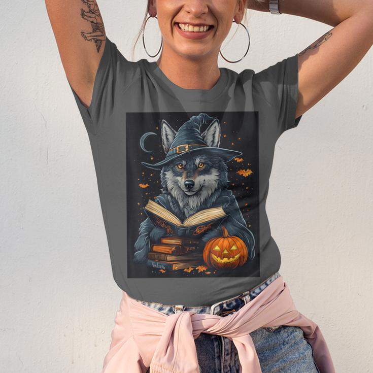 Halloween Girls Boys Cute Wolf Book Pumpkin Kids Halloween Unisex Jersey T-Shirt Halloween Girls Boys Cute Wolf Book Pumpkin Kids Halloween Unisex Jersey T-Shirt