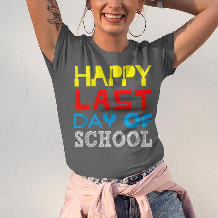 Happy Last Day Of School Graduation Teachers Student Unisex Jersey T-Shirt