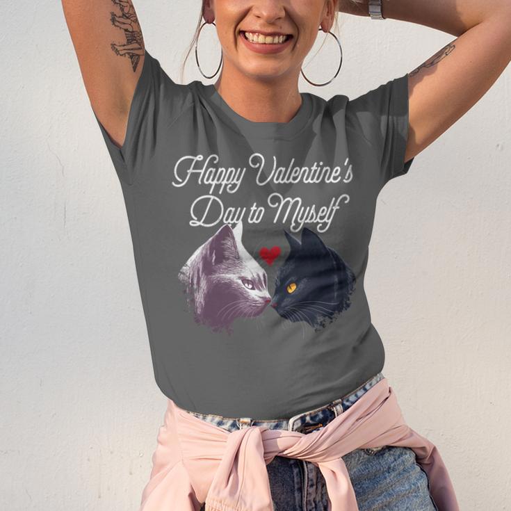Happy Valentines Day Self Introvert Humor Antisocial Unisex Jersey T-Shirt Happy Valentines Day Self Introvert Humor Antisocial Unisex Jersey T-Shirt