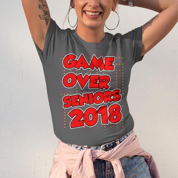 High School Graduation Tshirt Game Over Senior Class Of 2018 Unisex Jersey T-Shirt