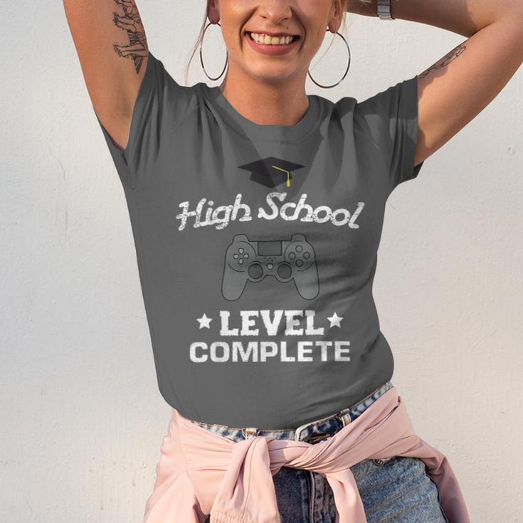 High School Graduation Shirt Video Gamer Nerd Geek Game Unisex Jersey T-Shirt