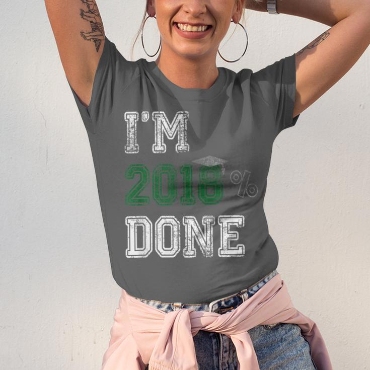 I'm 2018 Done Senior Graduation T-Shirt Class 2018 Unisex Jersey T-Shirt