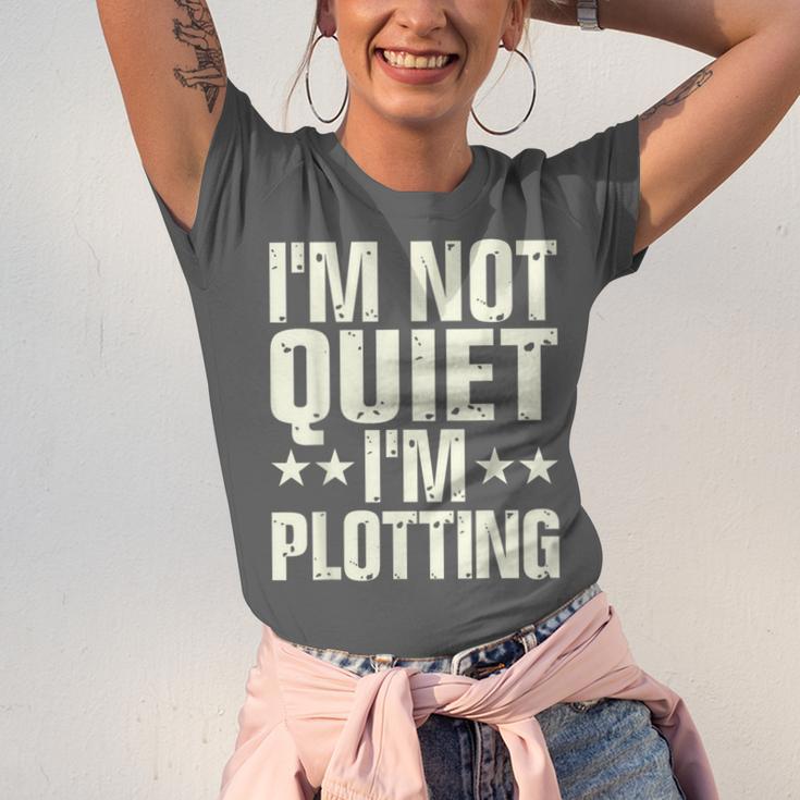 I'm Not Quiet I'm Plotting I Introvert Unisex Jersey T-Shirt I'm Not Quiet I'm Plotting I Introvert Unisex Jersey T-Shirt