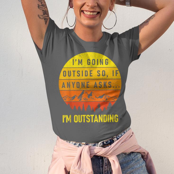 I'm Outstanding Retro Introvert Mountain Trip Lover Unisex Jersey T-Shirt