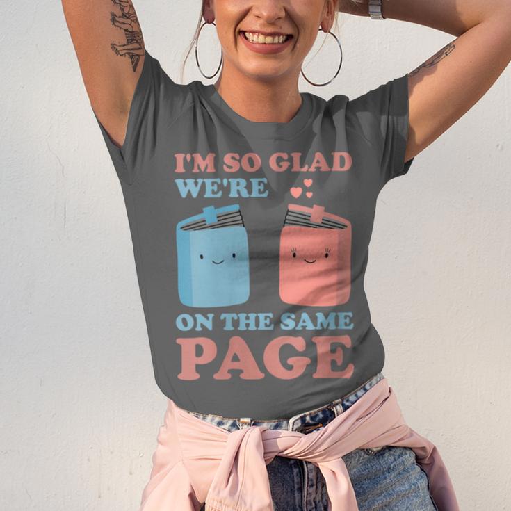 I'm So Glad We'Re On The Same Page Book Lover Writer Unisex Jersey T-Shirt I'm So Glad We'Re On The Same Page Book Lover Writer Unisex Jersey T-Shirt