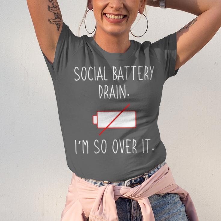 I'm So Over It Saying For Introvert And Shy People Unisex Jersey T-Shirt I'm So Over It Saying For Introvert And Shy People Unisex Jersey T-Shirt