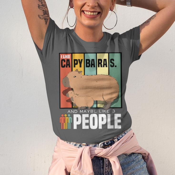 Introvert Capybara Rodent Animal Lover Antisocial Retro Unisex Jersey T-Shirt Introvert Capybara Rodent Animal Lover Antisocial Retro Unisex Jersey T-Shirt