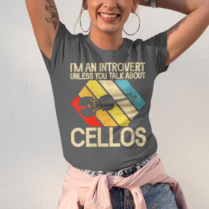 Im An Introvert Unless You Talk About Cellos Unisex Jersey T-Shirt Im An Introvert Unless You Talk About Cellos Unisex Jersey T-Shirt