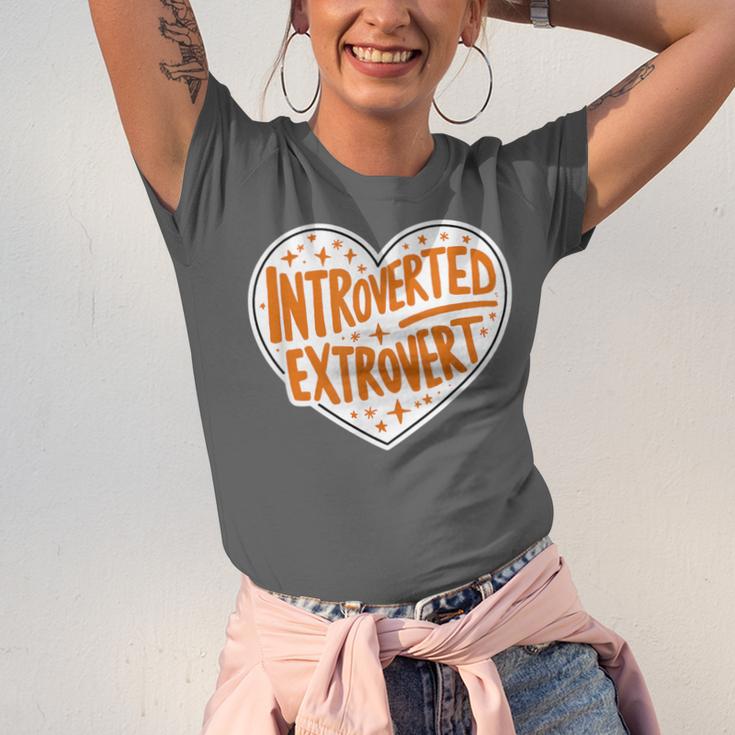 Introverted Extrovert People Hater Calm Peace Lover Unisex Jersey T-Shirt Introverted Extrovert People Hater Calm Peace Lover Unisex Jersey T-Shirt