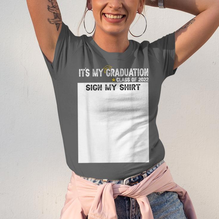 It's My Graduation Sign My Shirt Class Of 2022 For Men Women Unisex Jersey T-Shirt