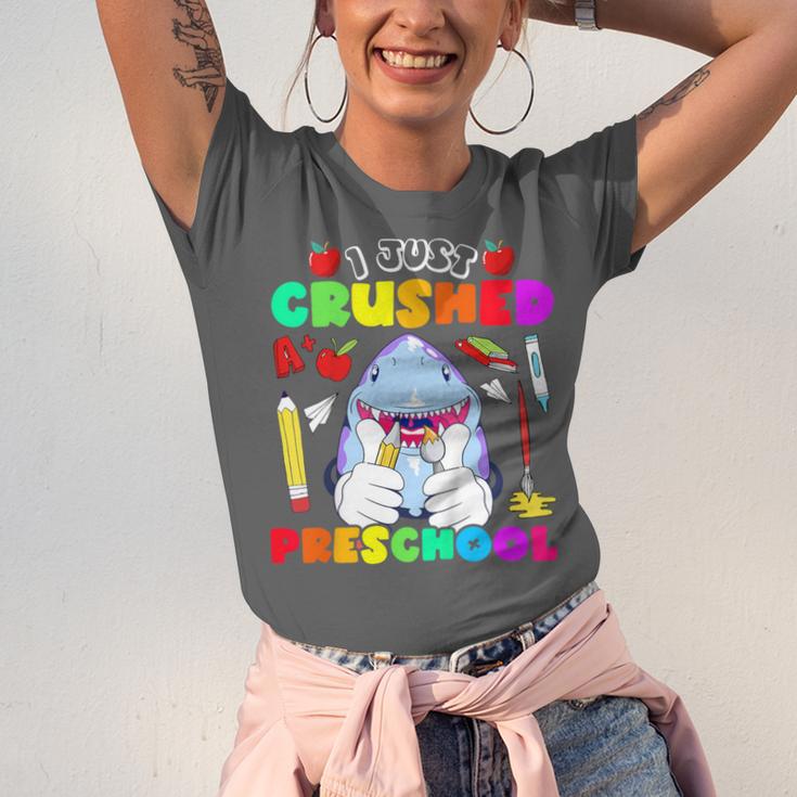 I Just Crushed Preschool Pre-K Preschoolers Graduation Unisex Jersey T-Shirt