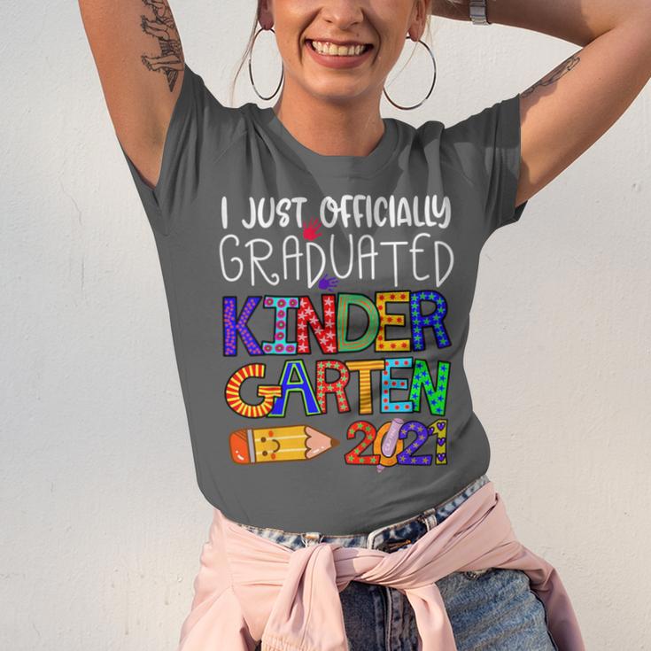Kids Kindergarten Graduation Class Of 2021 Shirt I Just Graduated Unisex Jersey T-Shirt