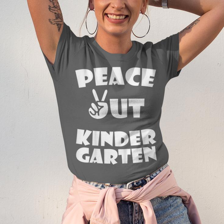 Kids Peace Out Kindergarten For Graduation Unisex Jersey T-Shirt