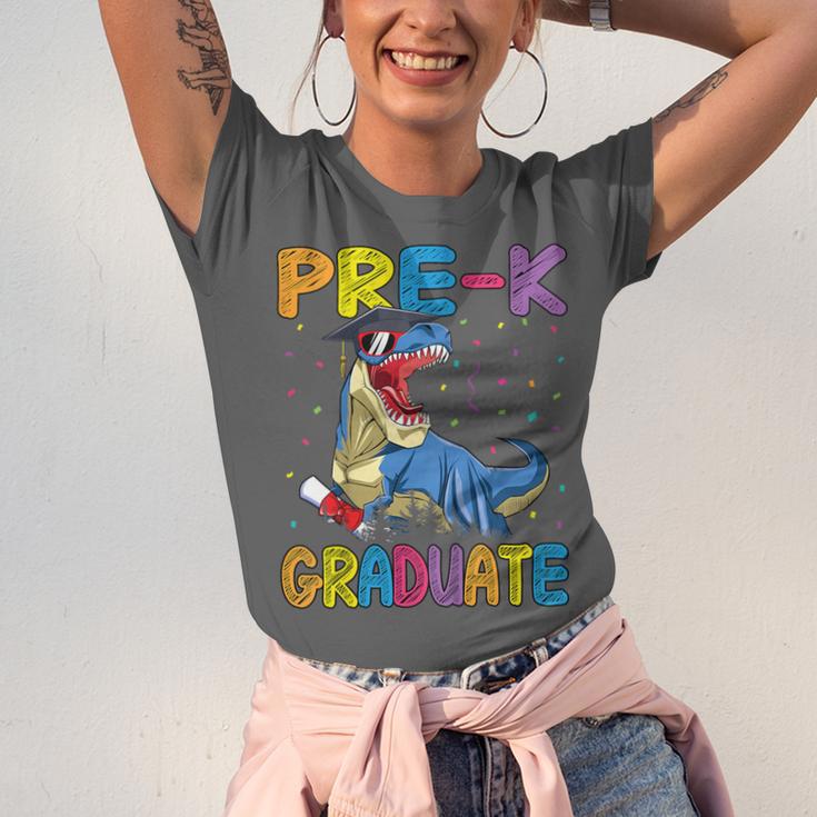 Kids Pre-K Graduate Dinosaur T-Rex Pre Kindergarten Graduation Unisex Jersey T-Shirt