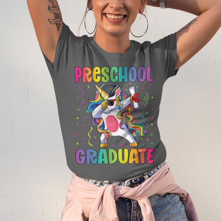 Kids Preschool Graduation Dab Unicorn Preschool Graduate Unisex Jersey T-Shirt