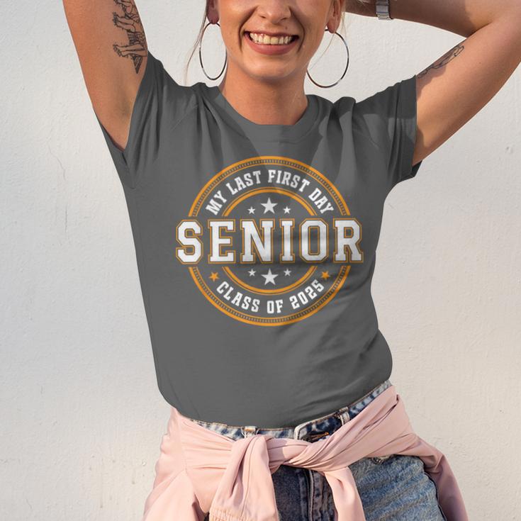 My Last First Day Senior 2025 Graduation Class Of 2025 Unisex Jersey T-Shirt