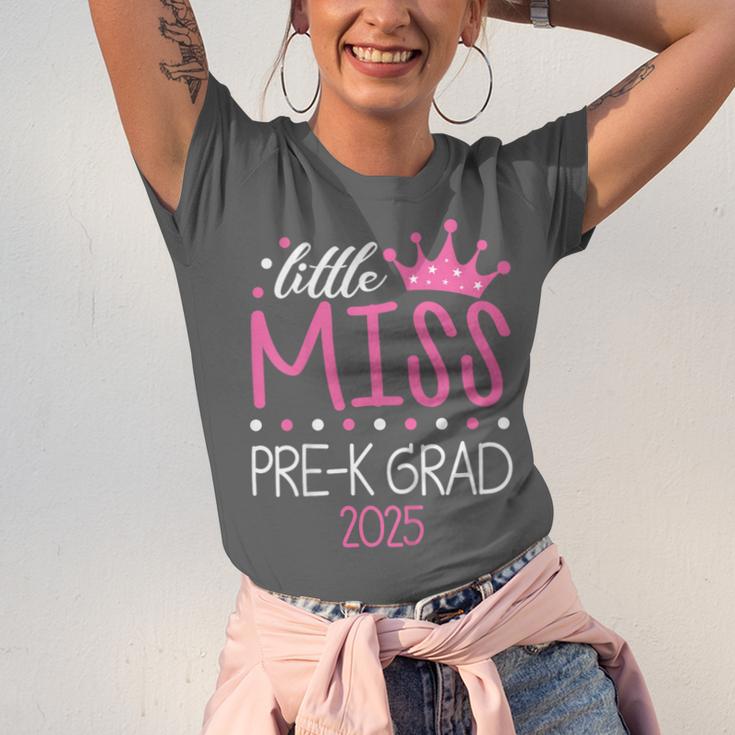 Little Miss Pre-K Grad Preschool Prek Graduation 2025 Unisex Jersey T-Shirt