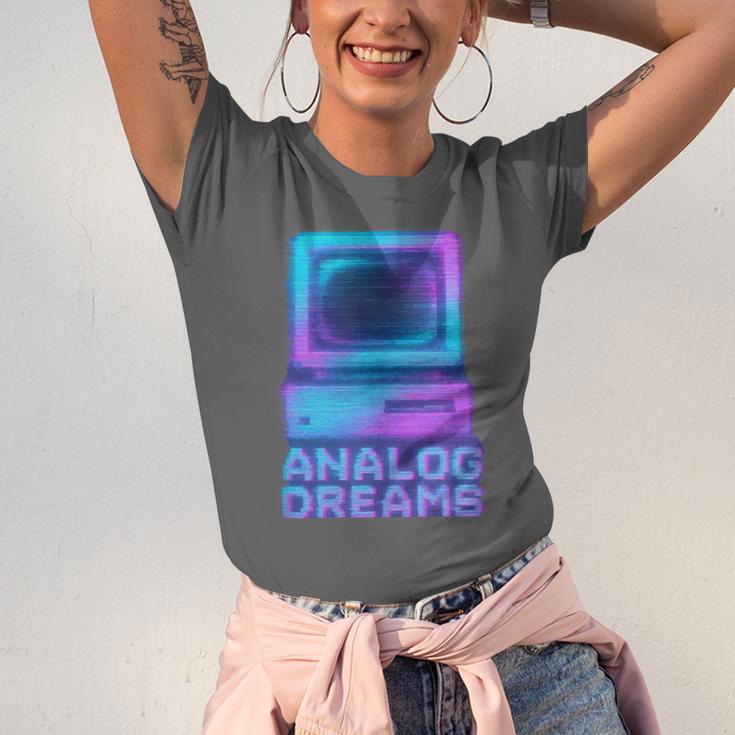 Lofi Reverie Analog Dreams Pixel 90s Desktop VHS Nostalgia Unisex Jersey T-Shirt