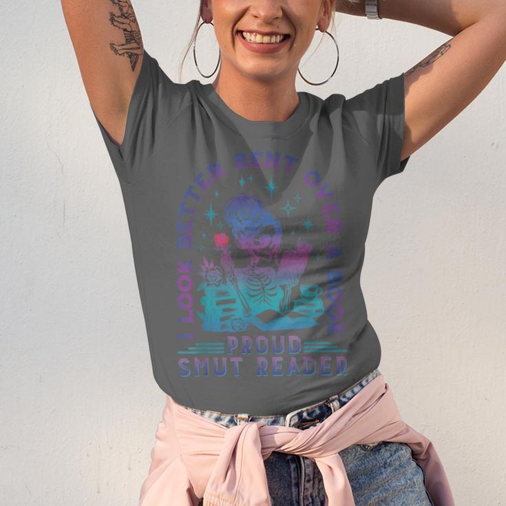 I Look Better Bent Over A Book Smut Reader Bookish Unisex Jersey T-Shirt