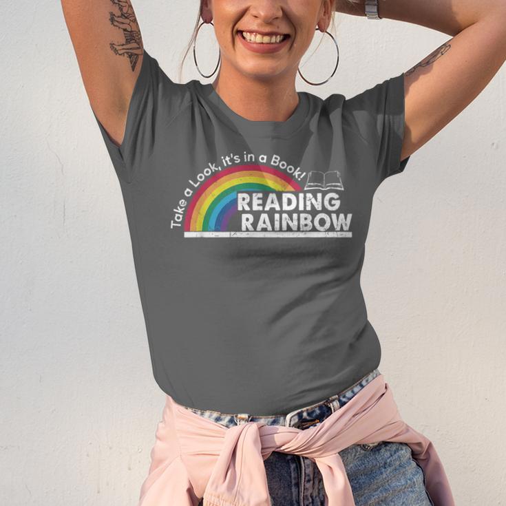 Take A Look It's In A Book Retro Reading Book Lover Unisex Jersey T-Shirt