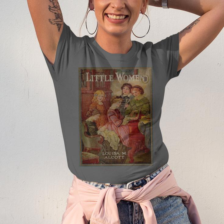 Louisa May Alcott Coming Of Age Novel Little Women Book Cover Small Unisex Jersey T-Shirt Louisa May Alcott Coming Of Age Novel Little Women Book Cover Small Unisex Jersey T-Shirt