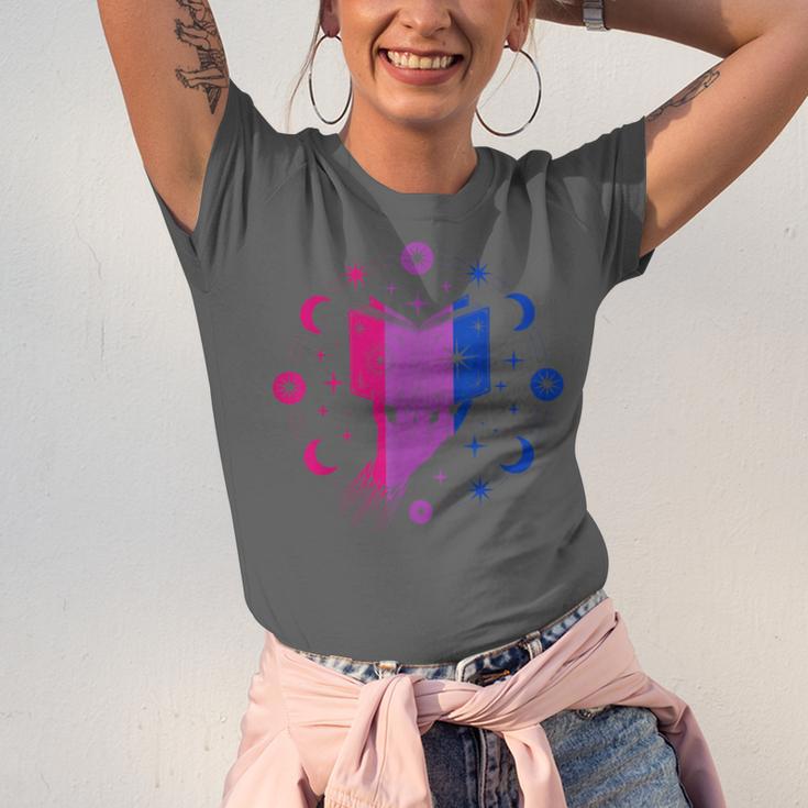 Magic Bi-Pride Book Of Cosmic Energy Unisex Jersey T-Shirt