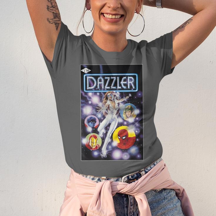 Marvel Universe Classic Dazzler Light Power Comic Book Cover Unisex Jersey T-Shirt