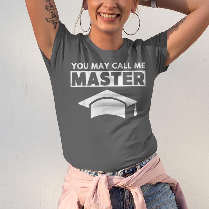 Masters Degree MBA Graduation You May Call Me Master T-Shirt Unisex Jersey T-Shirt