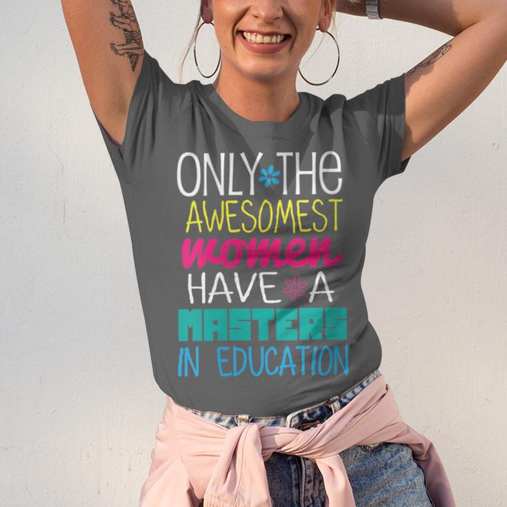 Masters In Education Degree Graduation Women MeD Unisex Jersey T-Shirt