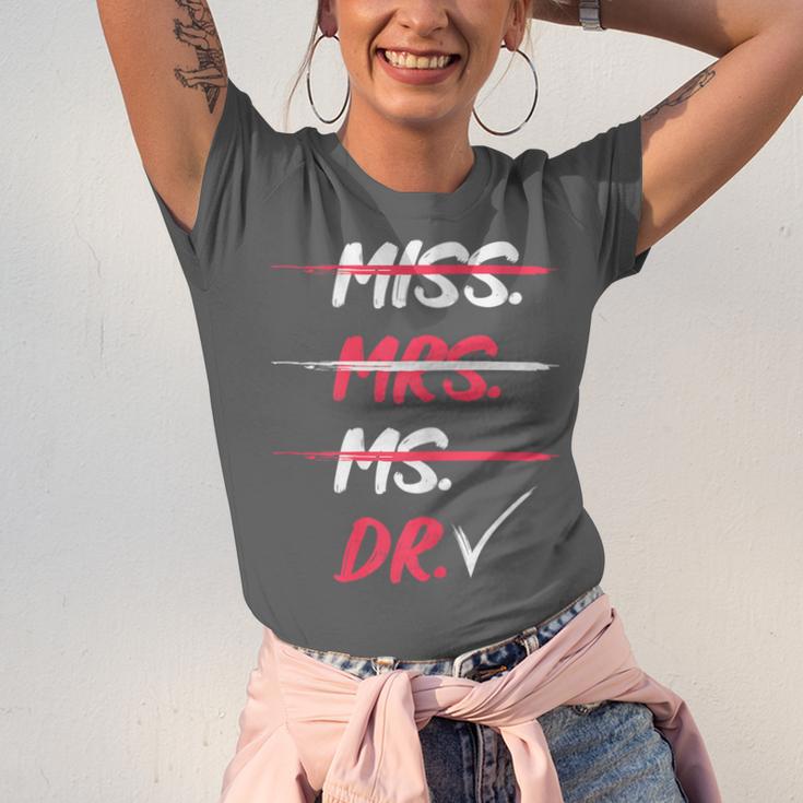 Miss Mrs Ms Dr Doctorate Graduation Unisex Jersey T-Shirt