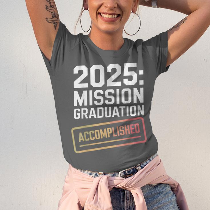 Mission Graduation Accomplished For Class Of 2025 Unisex Jersey T-Shirt