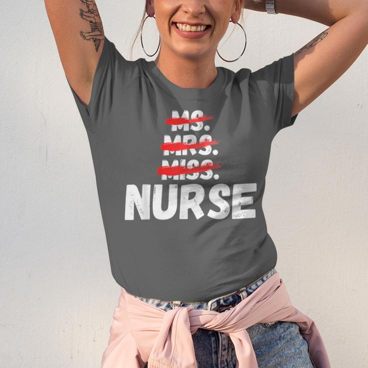 MsMrs Miss NURSE Nursing Graduation Unisex Jersey T-Shirt