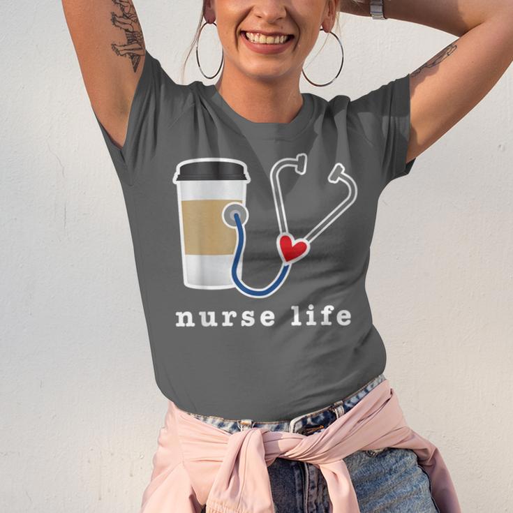 Nurse Life Graphic Nursing School Graduation Unisex Jersey T-Shirt