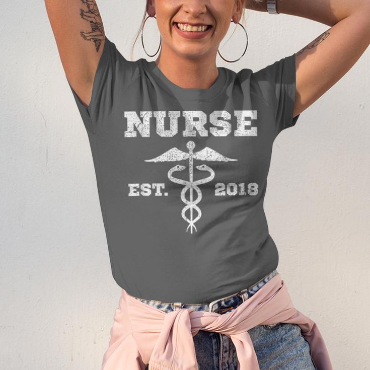 Nurse Nursing GraduationShirt Nurse Est 2018 Unisex Jersey T-Shirt