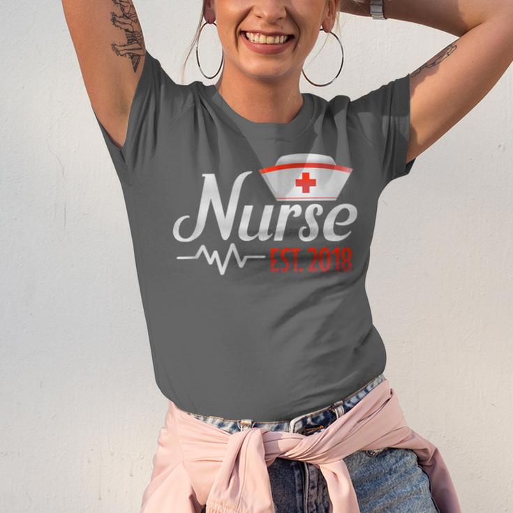 Nurse Nursing School Graduation Est 2018 Shirt Unisex Jersey T-Shirt