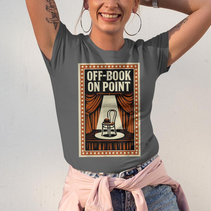 Off-Book On Point Theater Drama Unisex Jersey T-Shirt