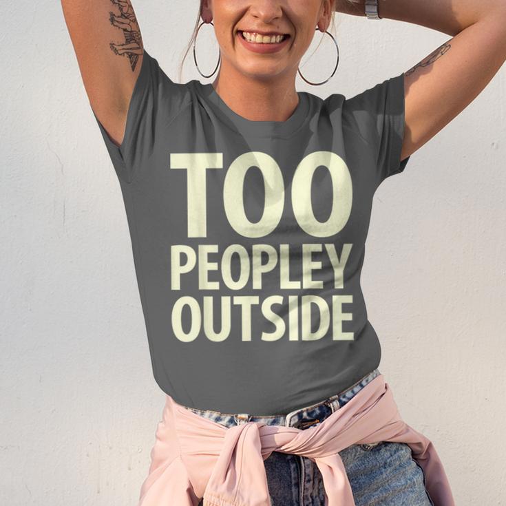 Too Peopley Outside I Introvert Unisex Jersey T-Shirt Too Peopley Outside I Introvert Unisex Jersey T-Shirt