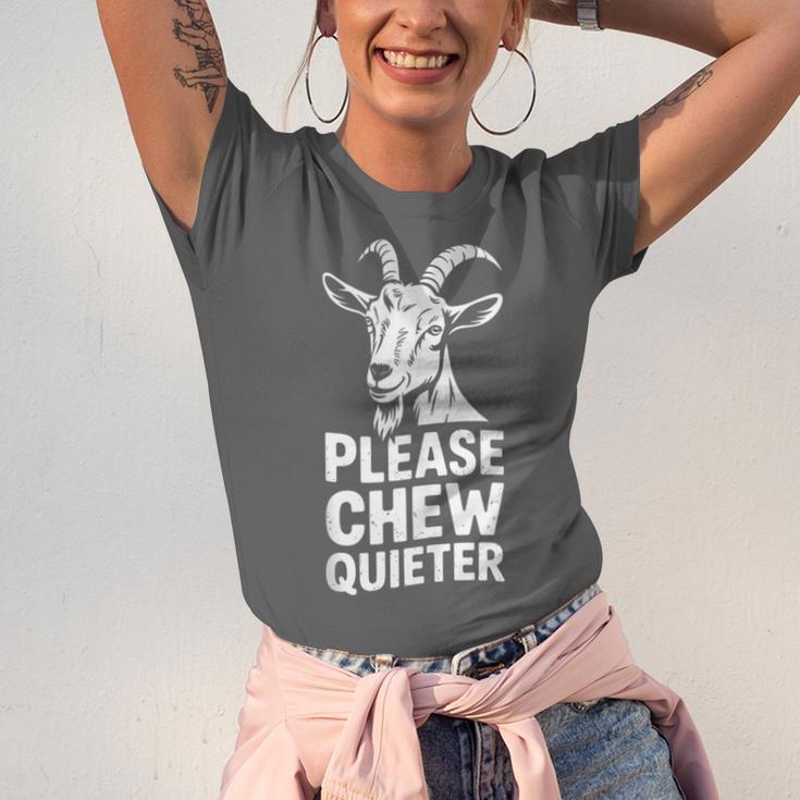 Please Chew Quieter Introvert Quietness Silence Lover Unisex Jersey T-Shirt Please Chew Quieter Introvert Quietness Silence Lover Unisex Jersey T-Shirt