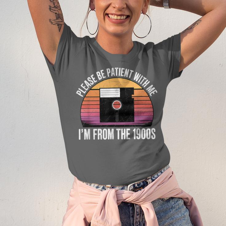 Please Be Patient With Me I'm From The 1900s PC Floppy Disk Unisex Jersey T-Shirt