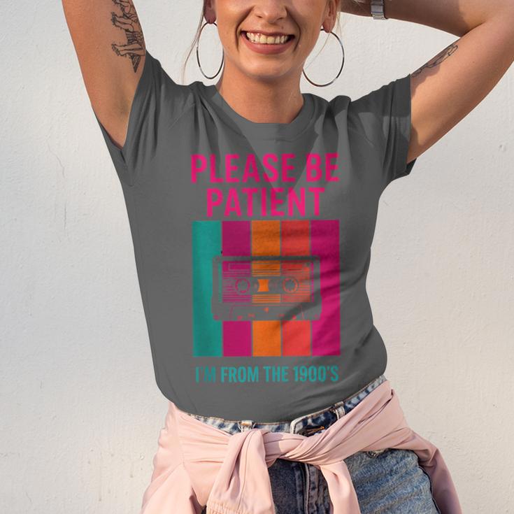 Please Be Patient I'm From The 1900s Retro Cassette Tape Unisex Jersey T-Shirt