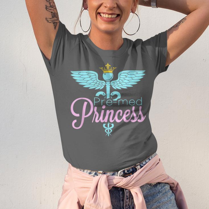 Pre-Med Women Pre Med Princess Graduation Unisex Jersey T-Shirt