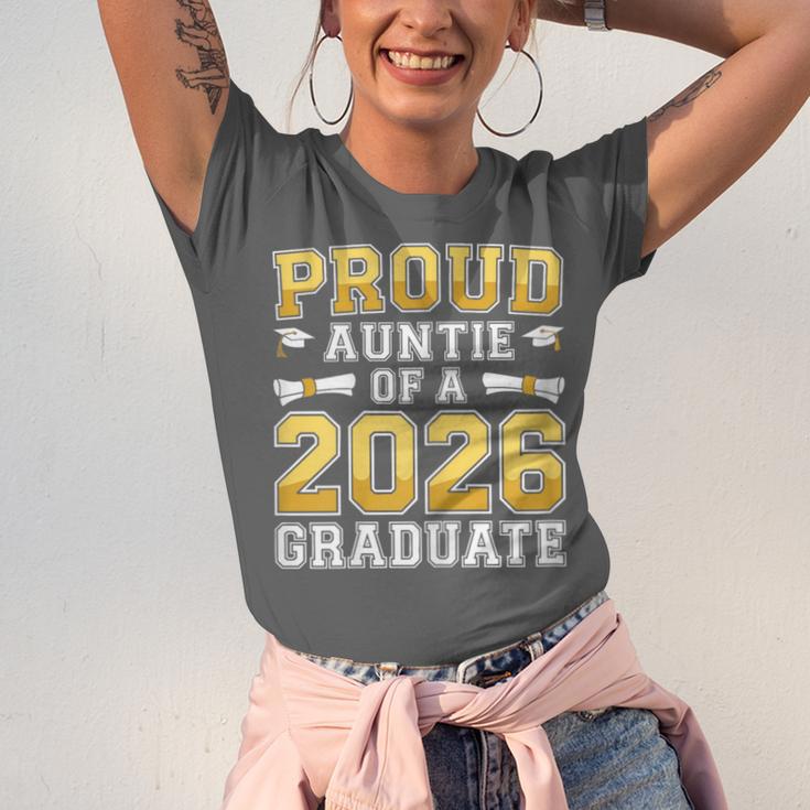 Proud Auntie Of A 2026 Graduate Shirt Class 2026 Graduation Unisex Jersey T-Shirt