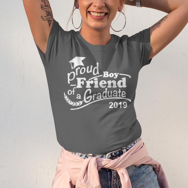 Proud Boyfriend Of A Graduate 2019 Family Graduation Shirts Unisex Jersey T-Shirt