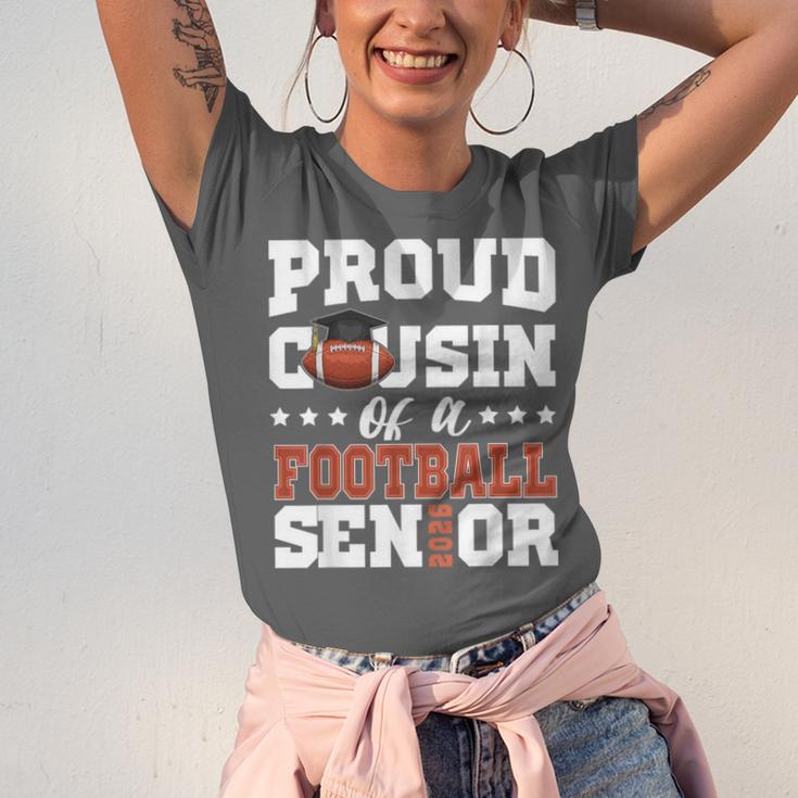 Proud Cousin Of a Football Senior 2026 Graduation Gifts Unisex Jersey T-Shirt