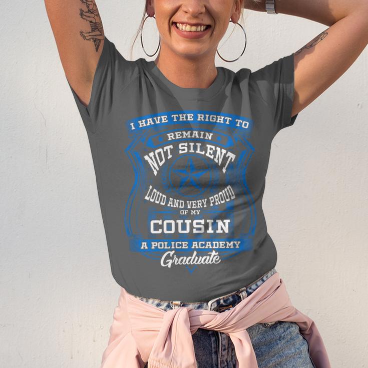 Proud Of Cousin Police Academy Graduation Shirt Unisex Jersey T-Shirt