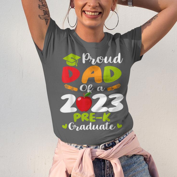 Proud Dad Of 2023 Pre K Graduate Graduation Unisex Jersey T-Shirt