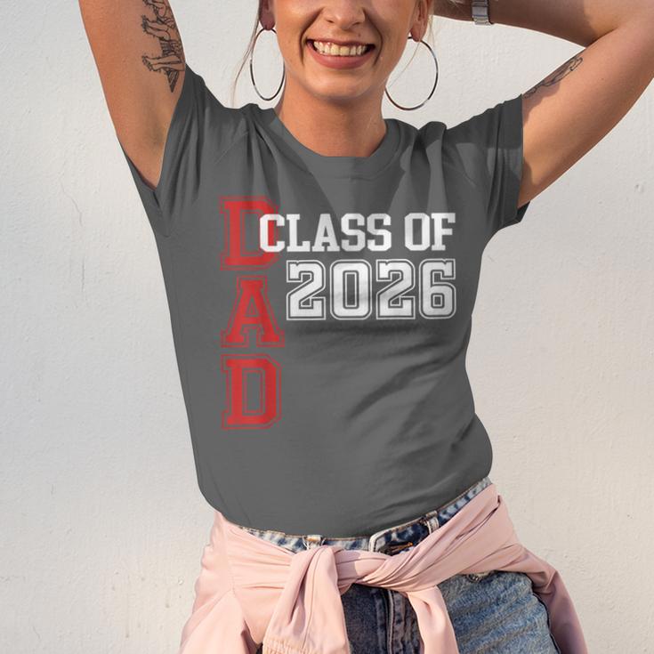 Proud Dad Of A 2026 Graduate Grad Senior Father Graduation Unisex Jersey T-Shirt