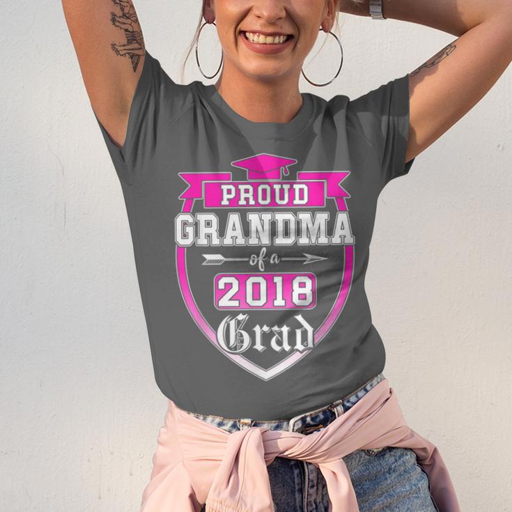 Proud Grandma Of a 2018 Grad Graduation Family Unisex Jersey T-Shirt