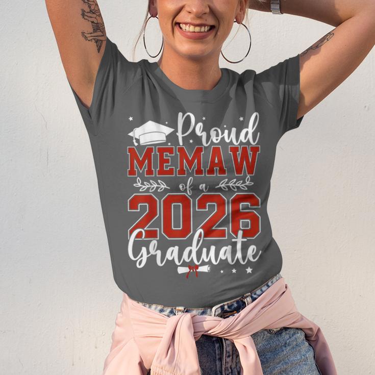 Proud Memaw Of a Class Of 2026 Graduate For Graduation Unisex Jersey T-Shirt